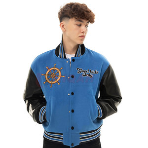 Blouson universitaire d'hiver en laine Melton haut de gamme pour homme – Confortable, respirant, brodé, personnalisable – Vêtement d'extérieur en gros - Product Image 1