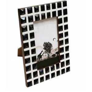 Handmade Decorative Resin Photo Frame for Home Office Smooth <b>Tabletop</b> or Shelf Picture <b>Display</b> - Product Image 3