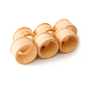 Diseño Simple, decoraciones de mesa de madera, servilletero de vacaciones, soporte para anillo, banquete de boda, servilletero de cumpleaños, superventas - Product Image 6