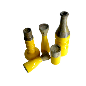 Bougeoir élégant de table en bois Meena Coating Design Bougies coniques Lanternes pour Noël Bougeoirs en bois Stratifié - Product Image 1