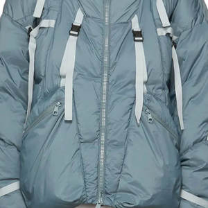 Veste matelassée d'hiver pour homme avec col roulé, fermeture éclair, imprimé, respirante, en softshell - Product Image 5