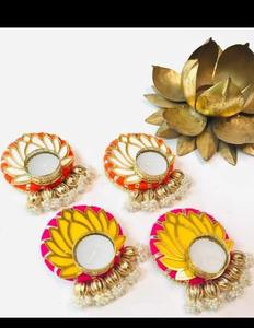 Indian Decorative <b>Candle</b> Holder, Diwali Gift, Return Gift, Traditional Gifts, Ganpati Gifts, <b>Tea</b> <b>Light</b> Holder, Table Top Decor - Product Image 1