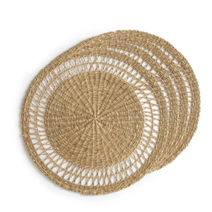 Juego de 6 manteles individuales redondos de algas marinas hechos a mano, superventas, decoración de mesa superior para cocina, alta calidad, precio bajo - Product Image 3