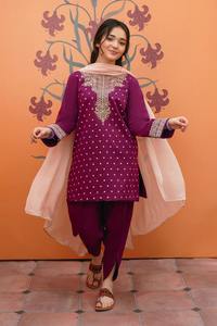 Lehenga Choli formel brodé en acrylique pour filles pakistanaises, pour les occasions de mariage, d'anniversaire et d'Eid - Product Image 3