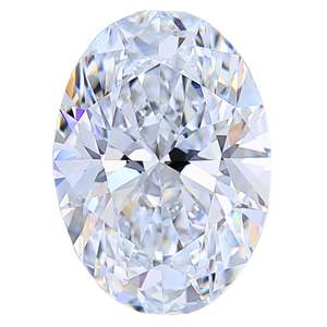 เพชรแล็บทรงรี 2 กะรัต เกรด F VVS1 VVS2 VS1 VS2 ทรงรี - Product Image 2