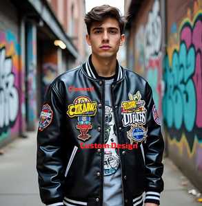 Vestes en cuir camouflage personnalisées par des artistes |   Designs Peints à la Main et Personnalisés - Product Image 6