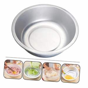 Premium Round <b>Bowl</b> Aluminum <b>Basin</b> Rust Resistance Highly Durable Elegant Design Commercial Household Use Lightweight - Product Image 1