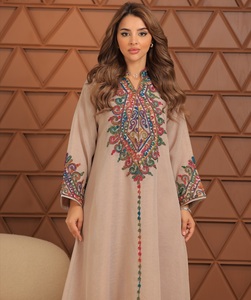 Wholesale Luxury Satin Abaya <b>Dress</b> Women High Silk Islamic Clothing <b>Ruffle</b> Sleeves Custom XXL XXXL XS Dubai Style Handmade - Product Image 6