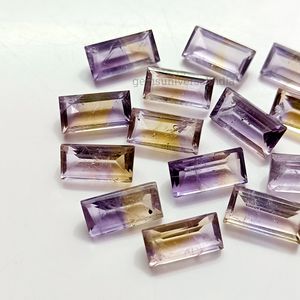 พลอยอเมทรินธรรมชาติเจียระไนเป็นรูปสี่เหลี่ยมผืนผ้าอัญมณีเหลี่ยมเพชรพลอยสำหรับเครื่องประดับอัญมณีที่ผ่านการปรับเทียบแล้วหลวม12x6MM - Product Image 3