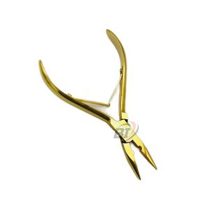 Pinzas de Acero Inoxidable con Baño de Oro para Extensiones de Cabello, Pinzas de Microperlas, las Más Vendidas para Extensiones de Cabello Humano - Product Image 1