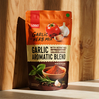 Sachets personnalisés imprimés pour poudre d'épices, sachets refermables de qualité alimentaire pour assaisonnements en vrac, vente en gros