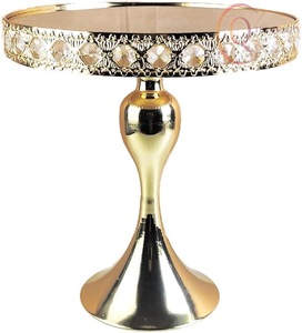 Elegante Soporte para Tartas de Metal con Aspecto Refinado, Perfecto para Bodas, Aniversarios y Decoración de Fiestas - Product Image 1