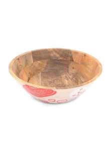 Tazón Hecho a Mano Mango Madera Perla Rosa Esmalte Grande Hogar Decorativo Hotel Cocina Uso - Product Image 5