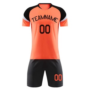 Conjunto de Uniforme de Entrenamiento de Fútbol Azul Personalizable 2025, Impresión por Transferencia de Calor, Servicio OEM, Camiseta de Equipo de Fútbol 100% - Product Image 4