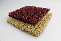 Tapis de bobine d'écluse d'or en PVC/tapis de nouilles anti-dérapant tapis de cuisine rectangulaire cuisine extérieure poly-sac ou sac tissé tapis de cuisine en vinyle