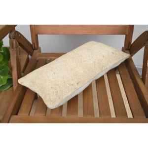 Beige 8x16 pouces luxe turc Kilim laine oreiller moelleux Vintage motif tissé Accent oreiller décoratif pour literie Portable - Product Image 5