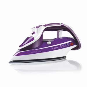 Ferro da stiro a vapore Pro Glider 2600W con piastra in ceramica da 320ml (Haeger SI-260.011B) - Product Image 1