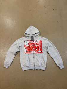 OEM Personnalisé Sunfaded Zipper French Terry Streetwear Fonctionnel Lavage à l'acide Hommes Zip Up Heavyweight Rhinestone Hoodie - Product Image 5
