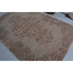 Tapis en laine marron traditionnel fait à la main 5.7x8.5 pieds Vintage turc Patchwork Rectangle Latex soutenu pour les adolescents ensembles de tapis - Product Image 4