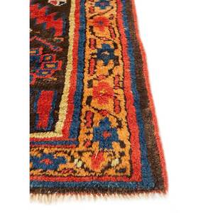 Alfombra Kiaan de Lana Anudada a Mano de Gran Tamaño, Paem-635, Rojo Naranja, Geométrica Abstracta, para Entrada, Pasillo Rectangular, 9x12, Alfombra para el Hogar - Product Image 4