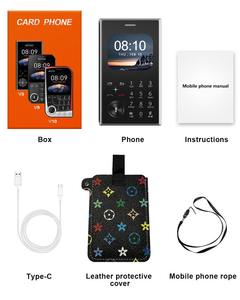 Mini téléphone <span class=keywords><strong>portable</strong></span> V8 avec fonction Dual SIM, voix magique, liste noire, réseau 2G, petit format de poche, téléphone <span class=keywords><strong>portable</strong></span> de secours - Product Image 6