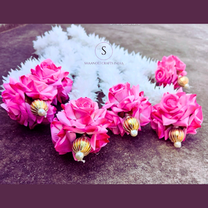 Décorations florales traditionnelles guirlandes parfumées au jasmin rose guirlande de jasmin et de rose frais pour la décoration de mariage - Product Image 4