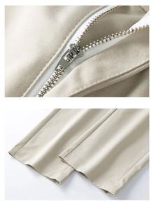 2025กางเกงผู้ชายใหม่สีทึบกางเกงลำลองเข้ารูปผ้าคอตตอนยืดแฟชั่นธุรกิจสำหรับฤดูร้อน-3สี - Product Image 5