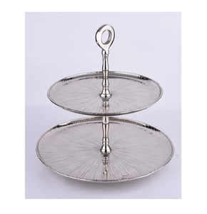 Supports à gâteaux en aluminium faits à la main support de plateau à Dessert pour Table à manger porte-gâteau pour anniversaires support multi-usages cadeaux - Product Image 6