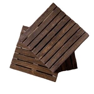 Wood Wedding Coaster <b>Square</b> Acacia Wood Coasters Factory Supply Acacia Coasters With Holder Drink Tea Custom - Product Image 1