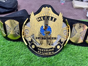 WWE World heavyweight เข็มขัดแชมป์พร้อมแผ่นทองเหลืองและสายหนังแท้คุณภาพสูง - Product Image 4