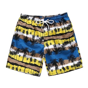 Nueva moda verano playa pantalones cortos hombres CAMBIO DE Color estampado agua suave piel amigable gimnasio deportes nadar pantalones cortos - Product Image 1