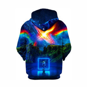 Sudadera con Capucha de Invierno Personalizada por Sublimación, Forrada de Felpa, Tejido de Punto Sólido, para Hombre y Mujer, 100% Algodón, Deportiva, Transpirable y de Secado Rápido - Product Image 2