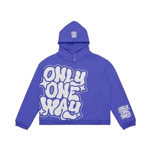 เสื้อฮู้ดดี้ปักลายสตรีทแวร์ฤดูหนาว ผ้าฝ้าย 100%  โลโก้สั่งทำ ผ้าฟลีซหนานุ่ม ทรงโอเวอร์ไซส์ สำหรับผู้ชาย - Product Image 3