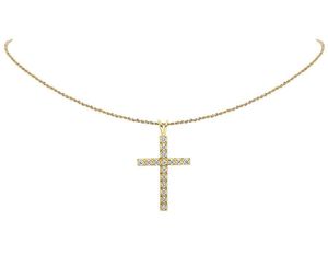Colgante cruzado helado con VVS Moissanite Diamond Hip Hop Style Jewelry Gift para hombres y mujeres - Product Image 3