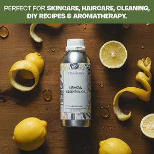 Huile Essentielle de Citron 100% Pure, Hydratante, Éclaircissante et Nourrissante pour le Corps, avec Ingrédients Herbacés (Arbre à Thé, Lavande), Emballage Boîte - Product Image 5