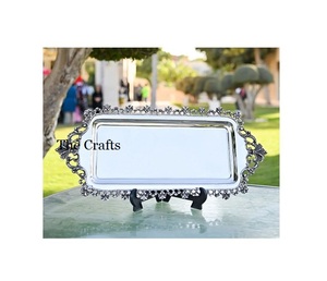Fantastic Design Stainless Steel Serving <b>Tray</b> Highest Quality Kitchenware Dessert Food <b>Snacks</b> And Chocolate <b>Tray</b> - Product Image 3