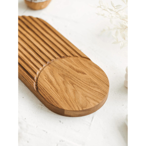 Bandeja de madera de lujo de alta calidad rectángulo sólido Acacia madera desayuno bandeja para servir con soporte de teléfono para Hotel restaurante y hogar - Product Image 6