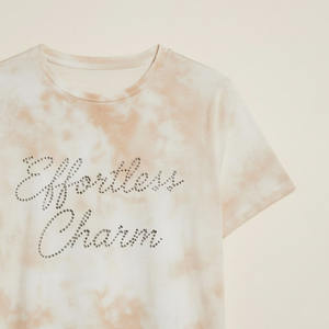 New Summer Tshirt Fashion Casual Women's <b>Short</b> <b>Sleeved</b> T-shirt Rhinestone Loose <b>Top</b> <b>Ladies</b> Bottom Shirt - Product Image 3