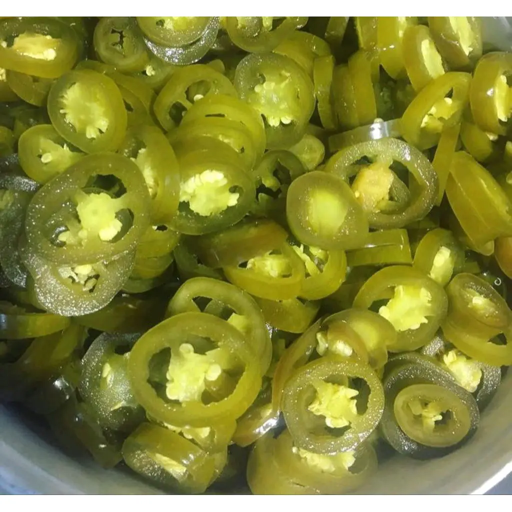 Empaquetado de botellas de fábrica Comida deliciosa Fabricante de jalapeños vegetales enlatados Jalapeno enlatado en rodajas-Whatsapp 0084 989 322 607