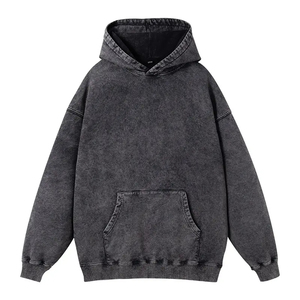 OEM KATBROS INDUSTRY <b>Top</b> Trending Custom Made Fit <b>Men</b> Acid Wash Hoodie High Quality Street Wear Polyester/Cotton Winter Custom - Product Image 4