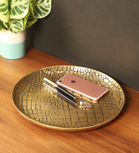 Plateau rond en métal de haute qualité accessoires de cuisine ménage table décorative à bas prix - Product Image 2