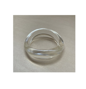 Usine gris acrylique bracelet manchettes clair lucite bracelets bracelet pour forme ronde et articles de fête et vente - Product Image 3