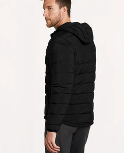 Unisex Custom Puffer Bomber <b>Jackets</b> Quilted Zip Winter Outdoor <b>Jacket</b> With Breathable Bubble <b>Padding</b> <b>Hooded</b> Collar Wholesale - Product Image 2