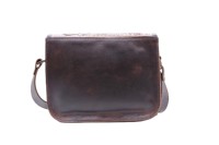 Tas selempang kulit Tooled tangan untuk wanita disesuaikan Vintage selesai tas kulit wanita tas selempang kulit penuh Grain