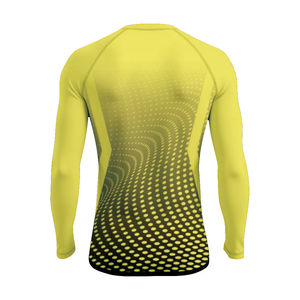 Men's Minimalist Long Sleeve Rash Guard <b>Compression</b> <b>Shirt</b> Design Premium Fitness Apparel - Product Image 2