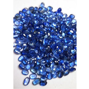 Haute qualité 279 pièces 5x4mm bleu kyanite facette 132cts Lot calibré optique spécial argent perle forme naturelle pour la fabrication de bijoux - Product Image 1