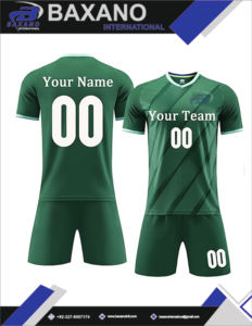 Ensemble de maillot de foot personnalisé vert, respirant, léger, imprimé, uniforme de football, t-shirt, short, tenue de sport - Product Image 6