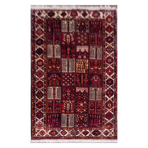 Tapis Bakhtiar tissés à la main de qualité supérieure, design abstrait, mélange de laine pure et de coton, pour la maison, le bureau et les sols. - Product Image 1