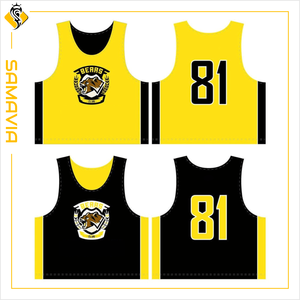 SAMAVIA Pinnies réversibles maillot d'entraînement en maille respirante pour la crosse de basket-ball de football et les sports d'équipe - Product Image 1