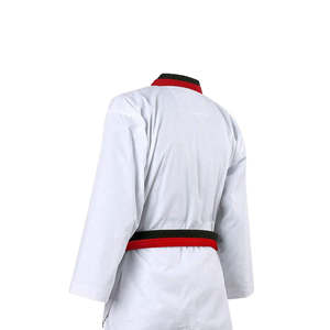 Vêtements de sport de Taekwondo unisexes confortables 100% coton Poids du tissu 300g Emballage personnalisé imprimé par transfert de chaleur Arts martiaux OEM - Product Image 3